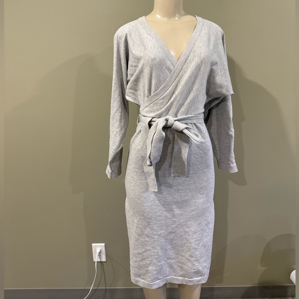 SHEIN / medium grey sweater dress